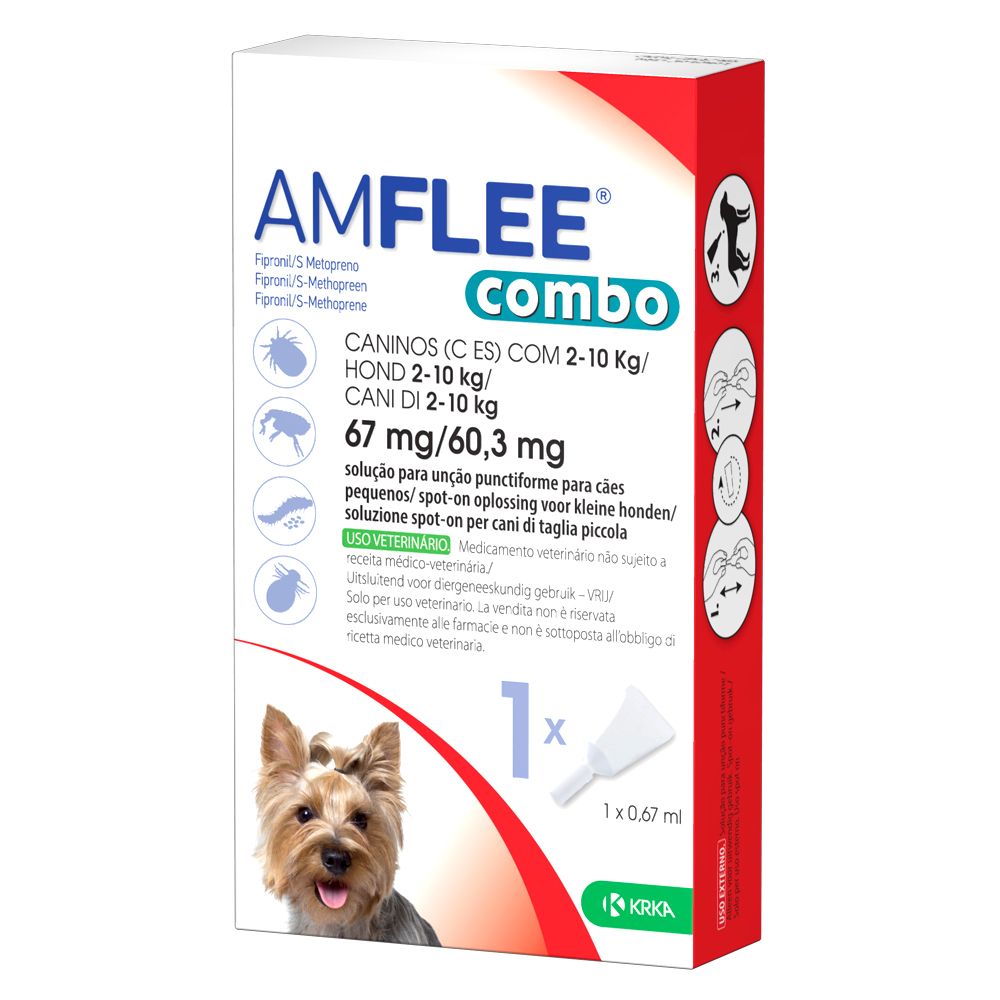 Amflee Combo 67 Mg/60,3 Mg Soluzione Spot-On Per Cani Di Taglia Piccola