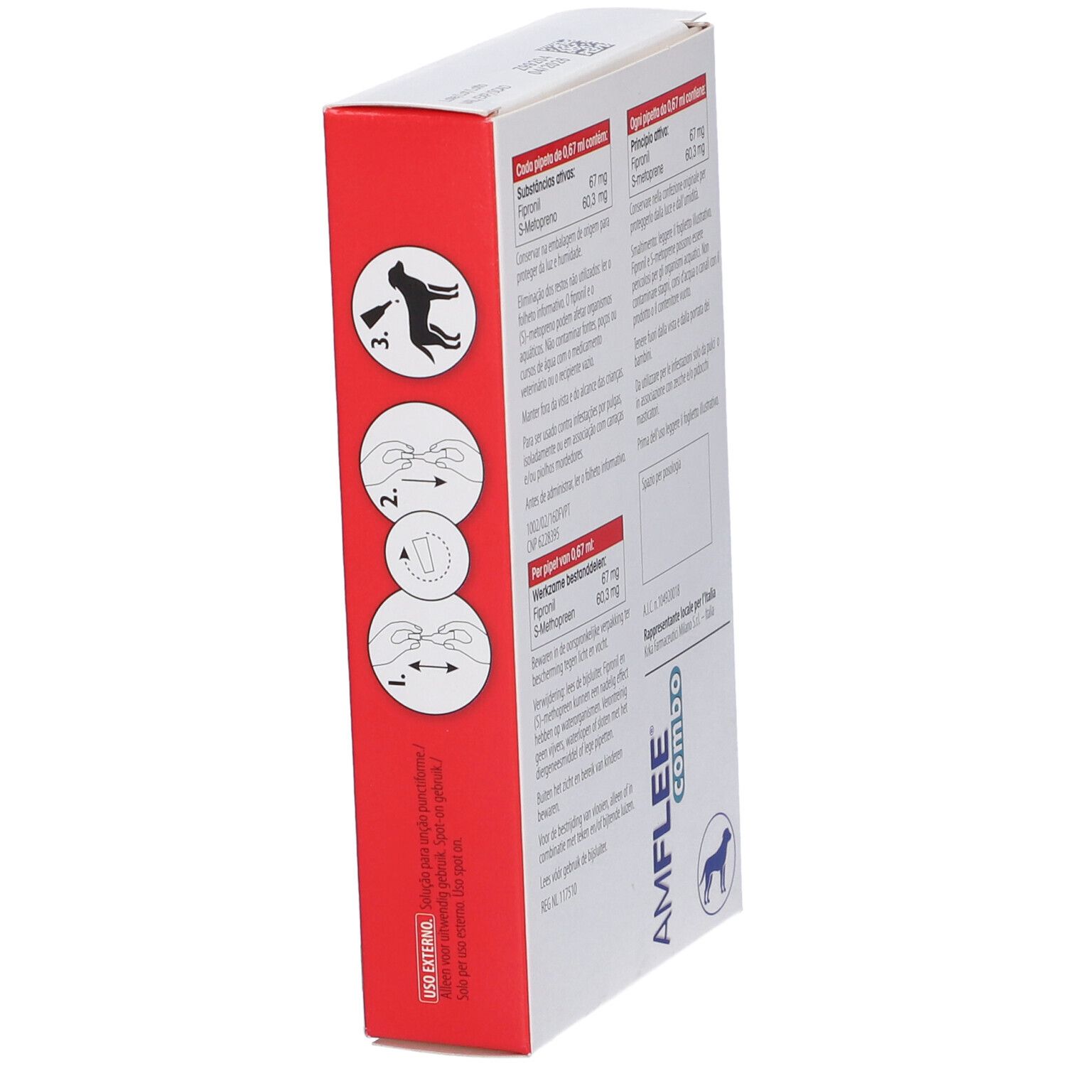 Amflee Combo 67 Mg/60,3 Mg Soluzione Spot-On Per Cani Di Taglia Piccola