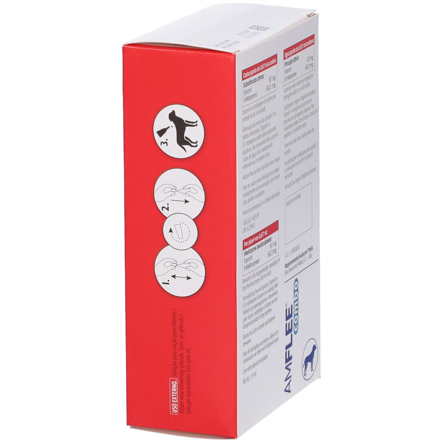 Amflee Combo 67 Mg/60,3 Mg Soluzione Spot-On Per Cani Di Taglia Piccola