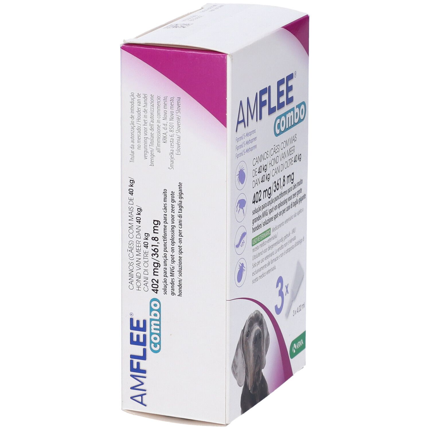 Amflee Combo 402 Mg/ 361,8 Mg Soluzione Spot-On Per Cani Di Taglia Gigante