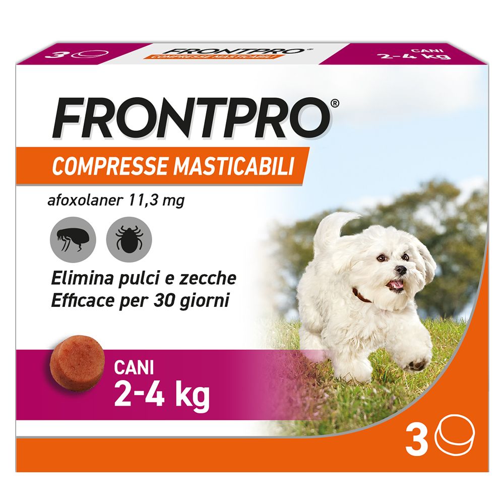 FRONTPRO® compresse masticabili per cani 2–4 kg