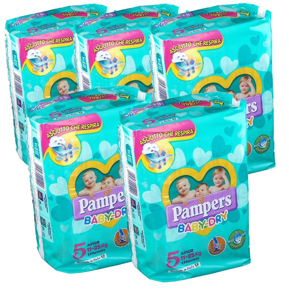 Pampers Baby Dry Junior set da 5