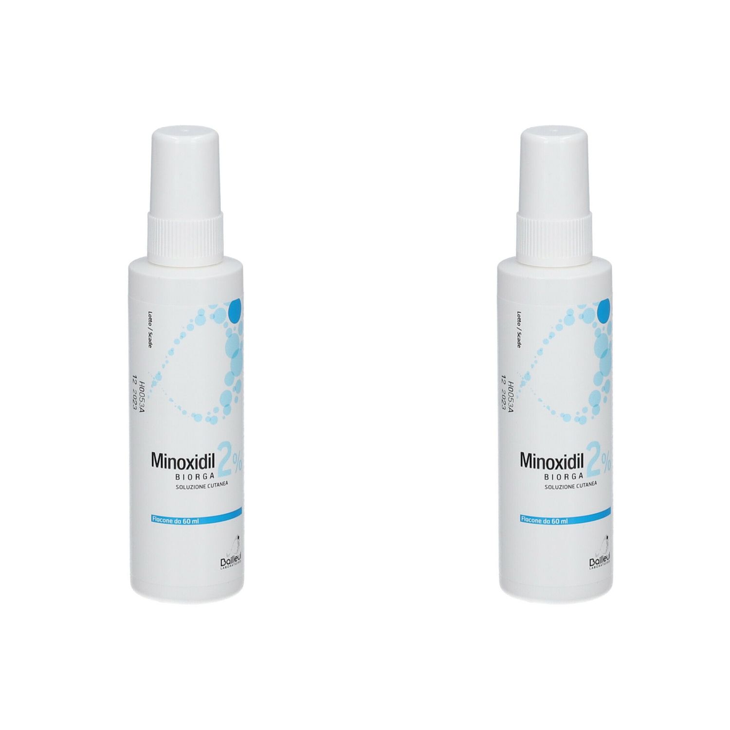 Minoxidil Biorga 2% Soluzione Cutanea 60ml Set da 2