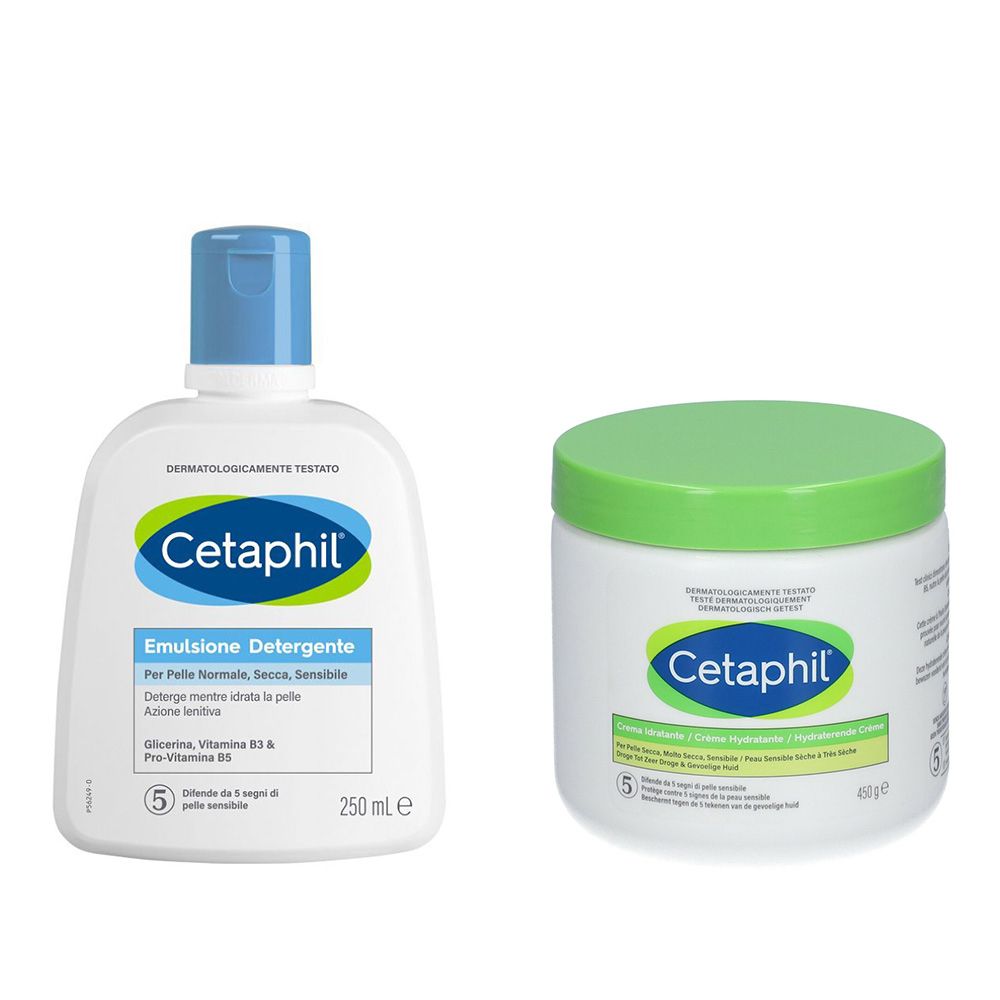 Cetaphil Emulsione Detergente + Crema Idratante