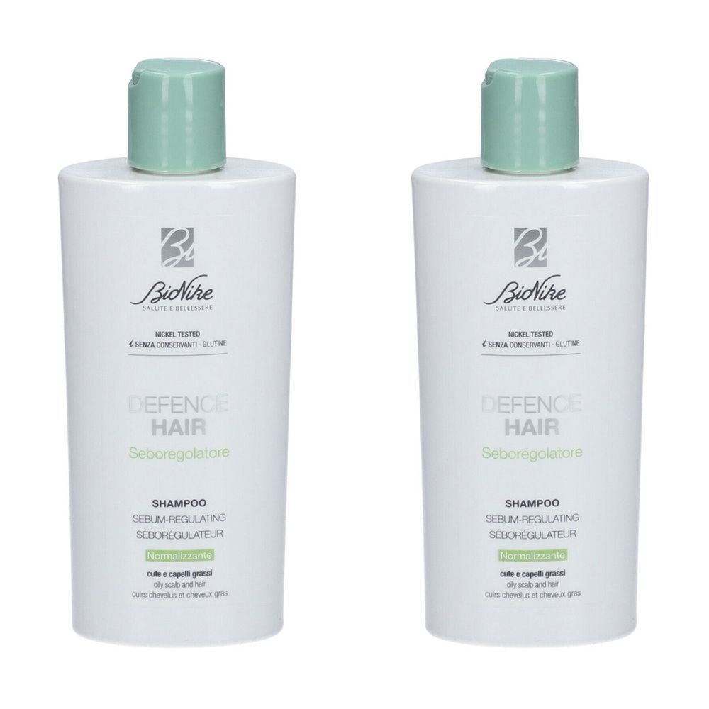 BioNike Defence Hair Shampoo Normalizzante Seboregolatore x2