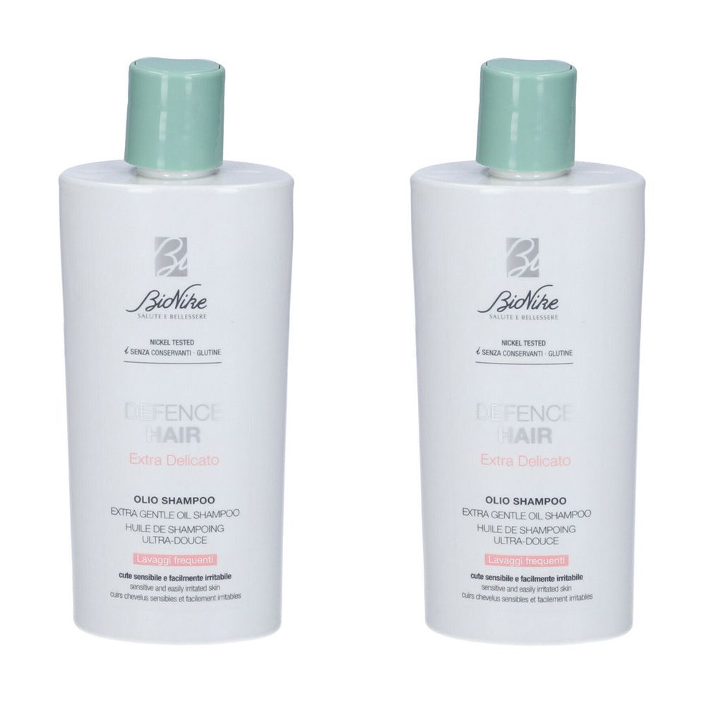 BioNike Defence Hair Shampoo Extra Delicato x2