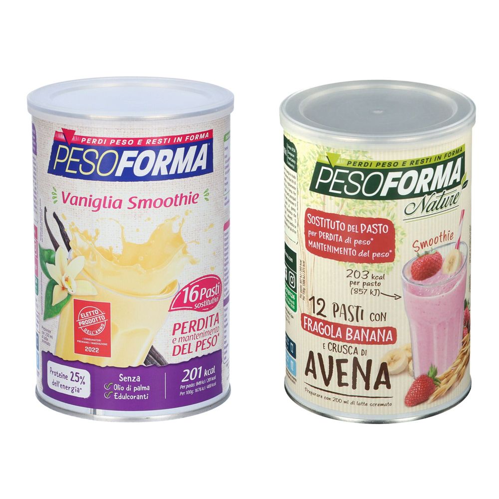 PESOFORMA® Vaniglia Smoothie + Smoothie Nature