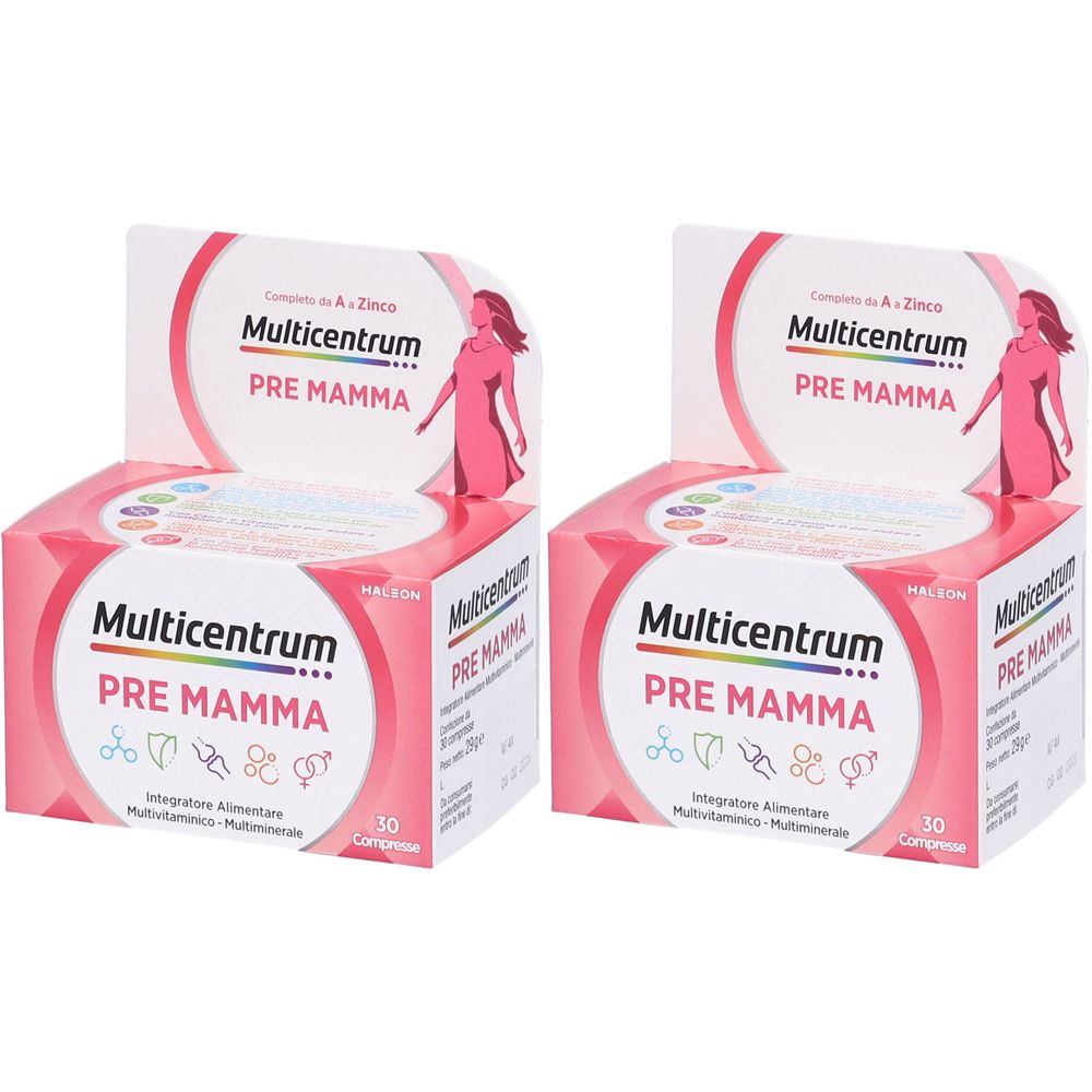 Multicentrum Pre Mamma Integratore Pre-concepimento Set da 2