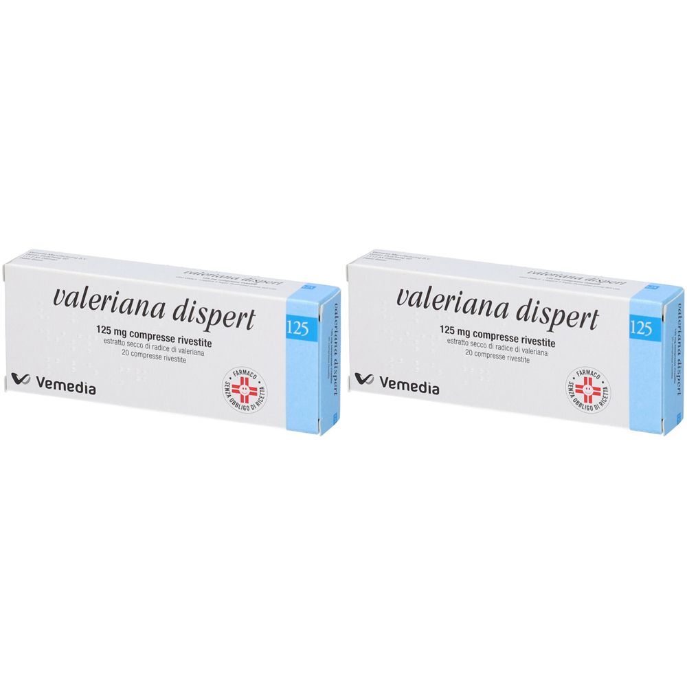 Valeriana Dispert 125 mg compresse rivestite Set da 2