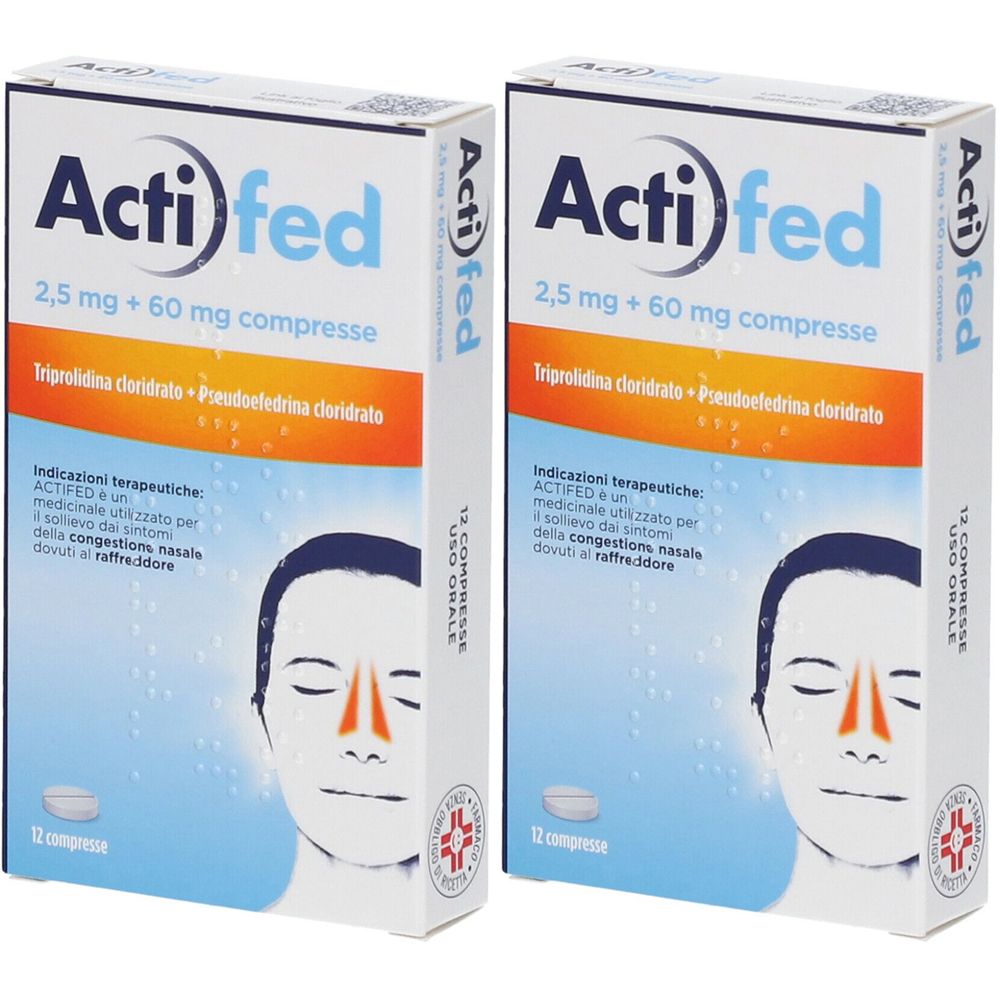 Actifed  2,5 mg + 60 mg Compresse Set da 2