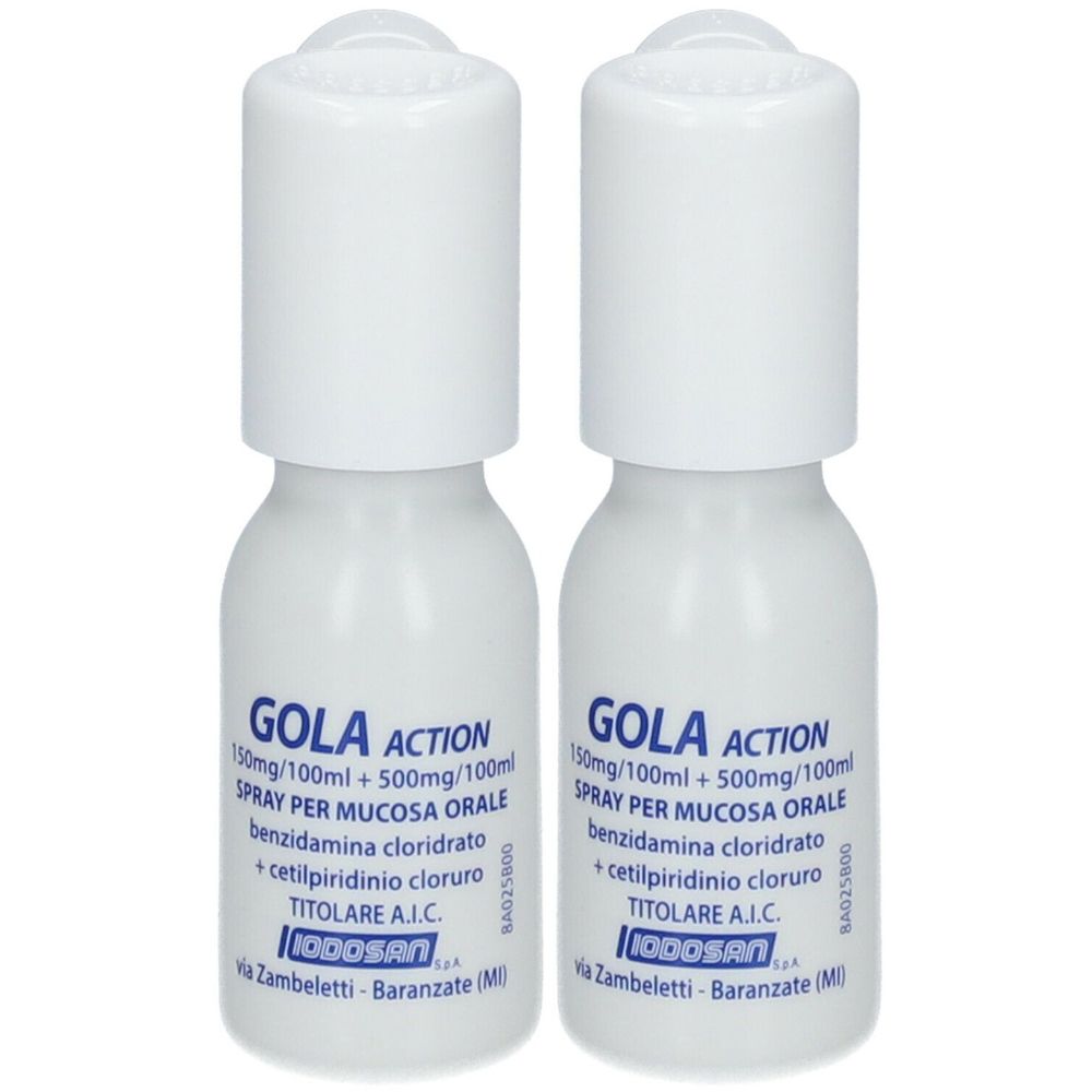 IODOSAN Gola Action Spray per Mucosa Orale Set da 2