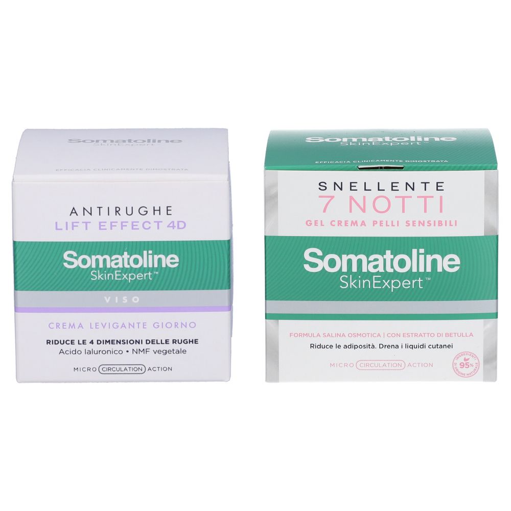 Somatoline Cosmetic® Set Snellente 7 Notti Natural + Lift Effect 4D Crema Giorno Filler Antirughe