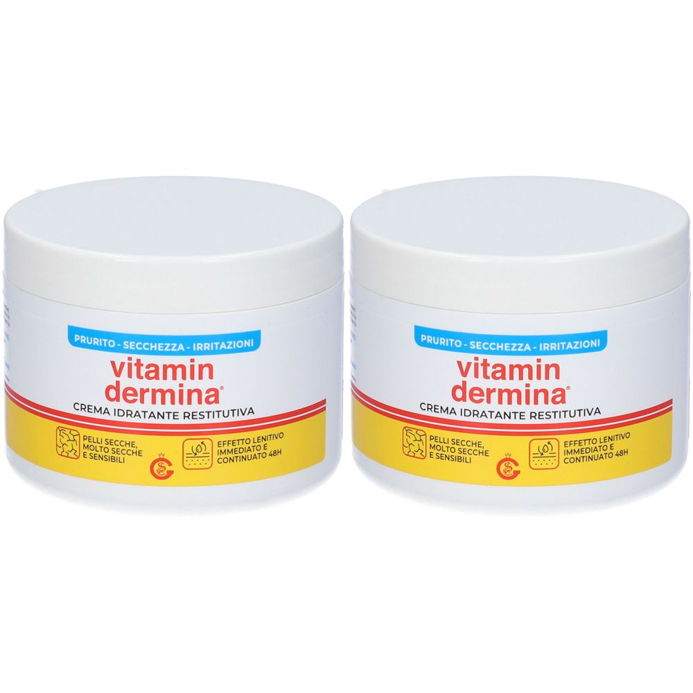 Vitamin Dermina Crema Idratante Restitutiva Set da 2