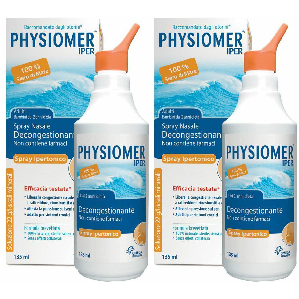 Physiomer® Spray Nasale Ipertonico Set da 2