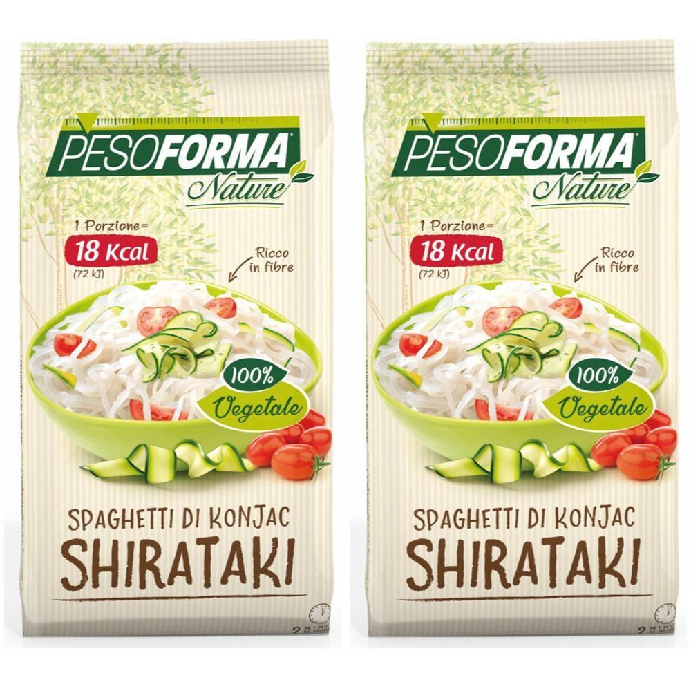 PESOFORMA® Nature Spaghetti di Konjac Shirataki Set da 2