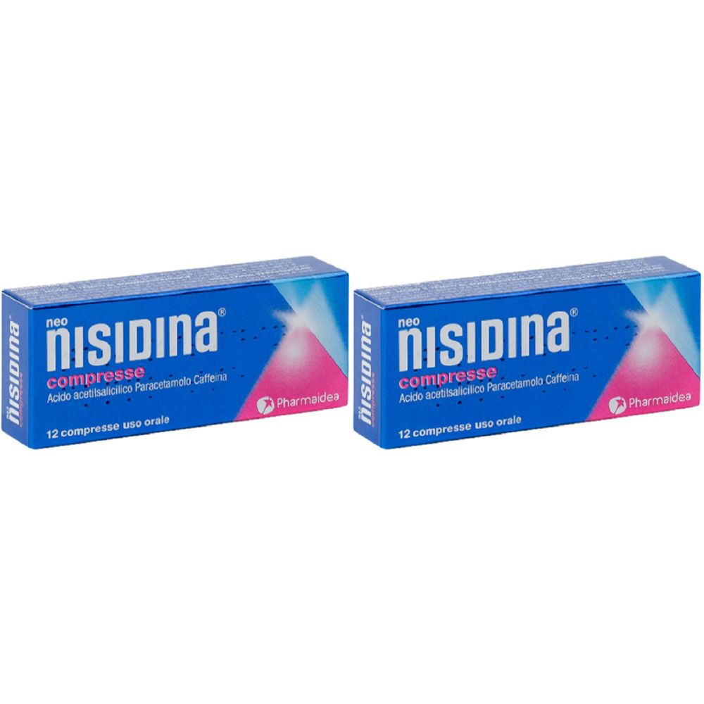 Neo Nisidina Analgesico Con Caffeina 12 Compresse Set da 2