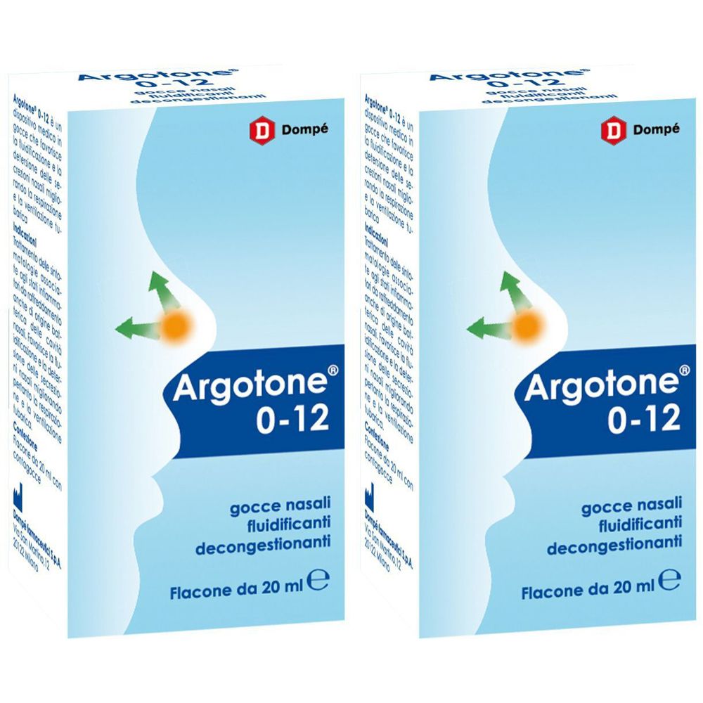 Dompé Argotone® 0-12 Gocce Nasali Set da 2