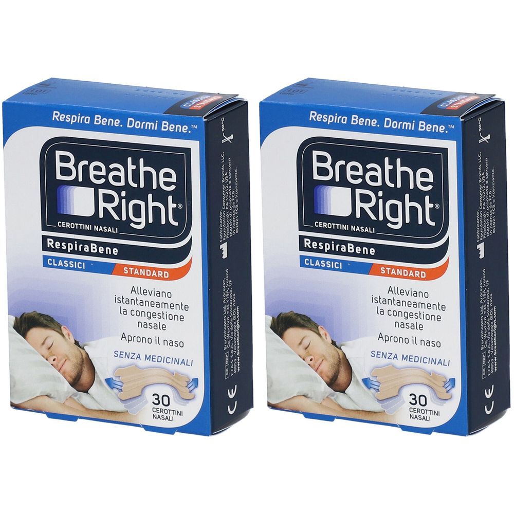 Breathe Right® RespiraBene Classici Standard Set da 2