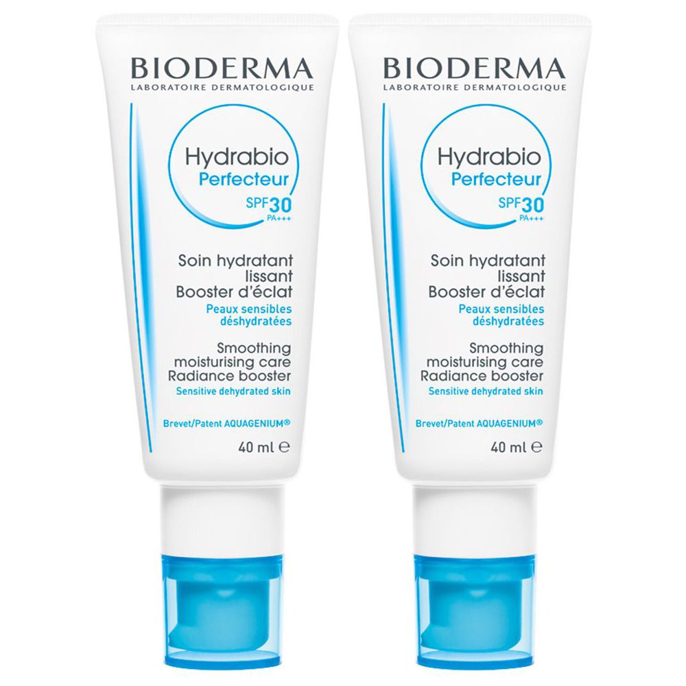 BIODERMA Hydrabio Perfecteur SPF30 Crema idratante pelle disidrata effetto primer Set da 2