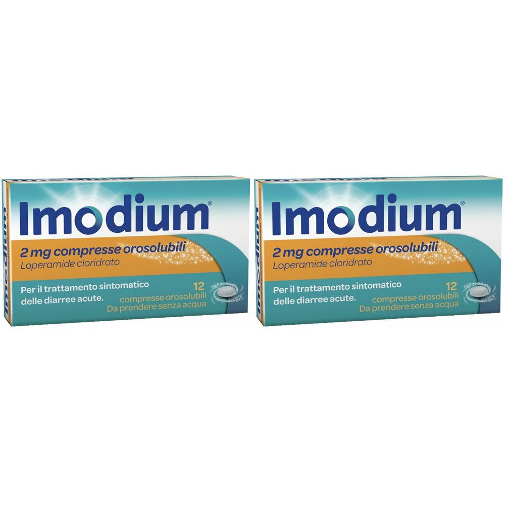 Imodium Diarrea Acuta Compresse Orosolubili Set da 2