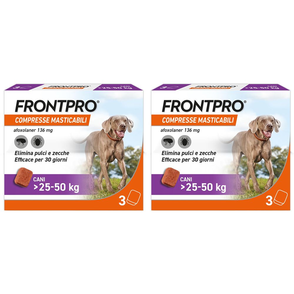 FRONTPRO® compresse masticabili per cani >25–50 kg Set da 2