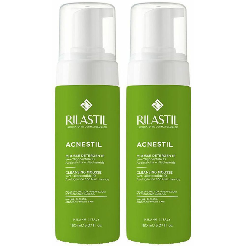 RILASTIL® Acnestil Mousse Detergente Set da 2