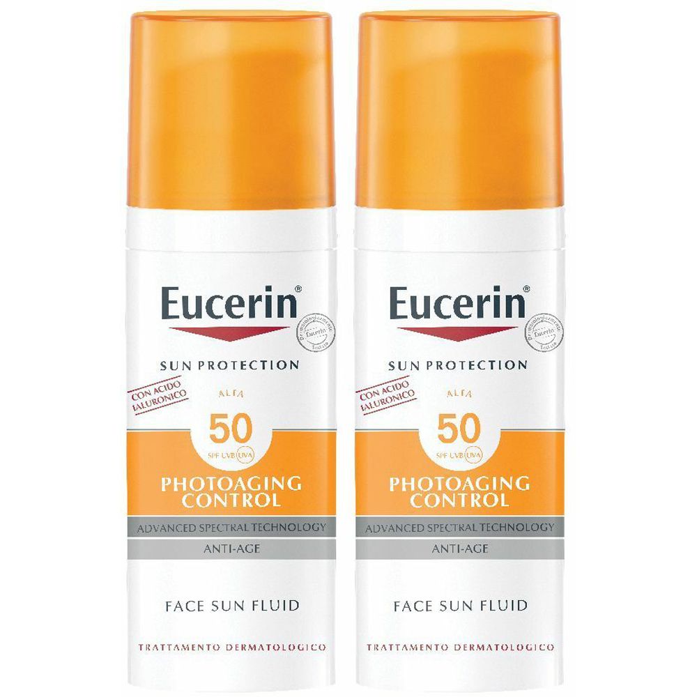 Eucerin Photoaging Control Sun Fluid SPF 50 50 ml Set da 2