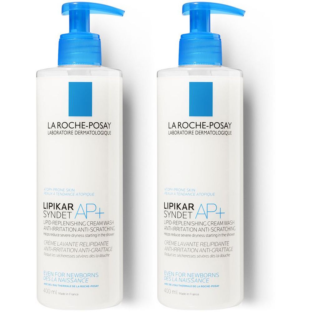 La Roche-Posay Lipikar Syndet AP+ Detergente Corpo 400 ml Set da 2