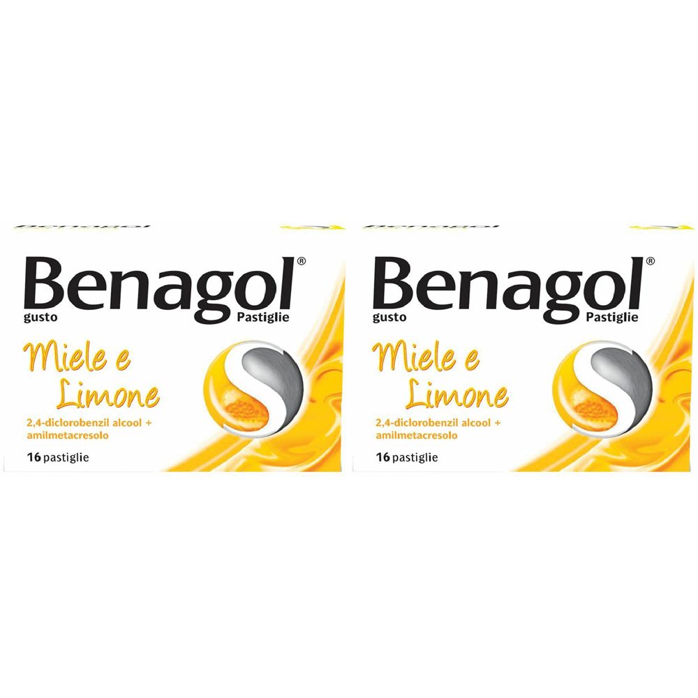 BENAGOL® Pastiglie Miele e Limone 16 pastiglie Set da 2