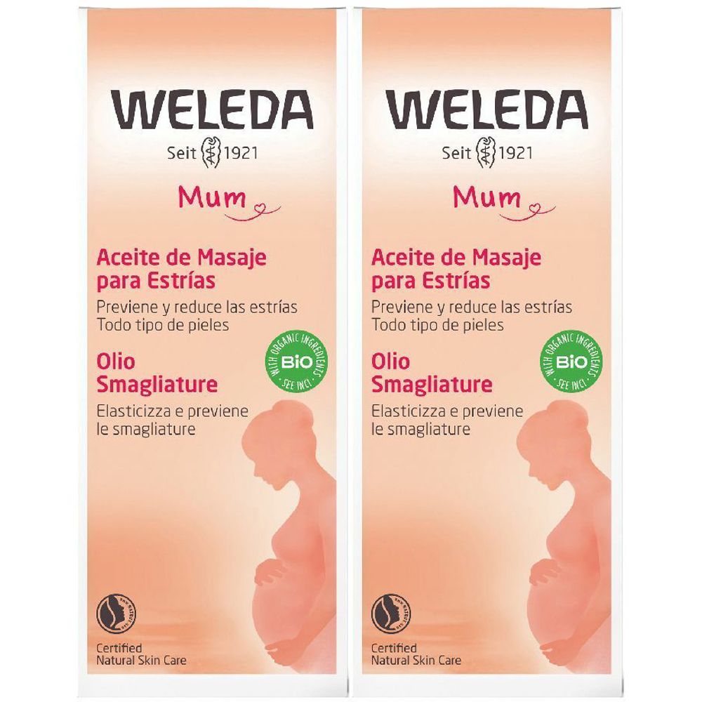 WELEDA Olio Smagliature Set da 2