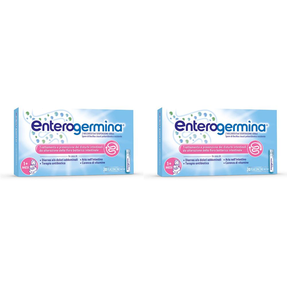 Enterogermina® 2mld/5ml 20 flaconcini Set da 2