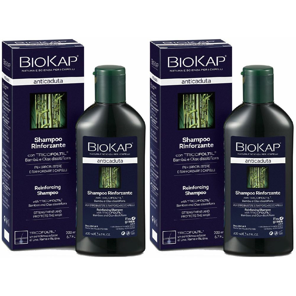 BIOS LINE BioKap® Anticaduta Shampoo Rinforzante Set da 2