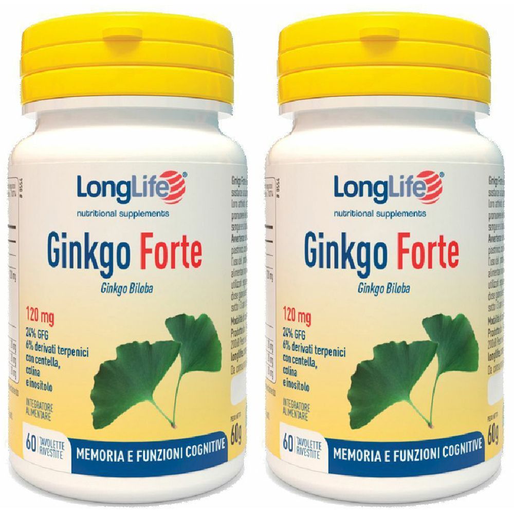 LongLife® Ginkgo Forte Set da 2 2x60 pz - Redcare