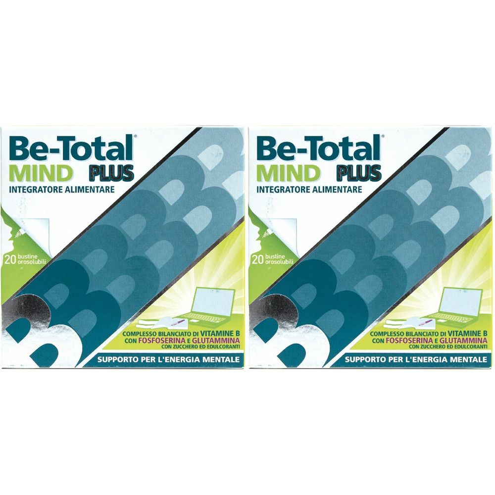 Be Total Mind Plus con Vitamine B Fosfoserina e Glutammina Set da 2