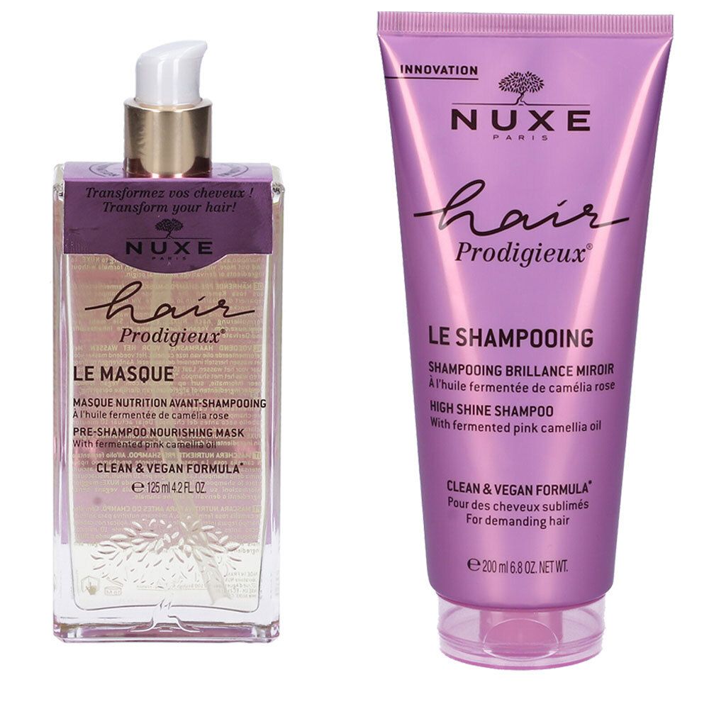 NUXE Hair Prodigieux® Maschera Nutriente Pre-Shampoo + High Shine Shampoo