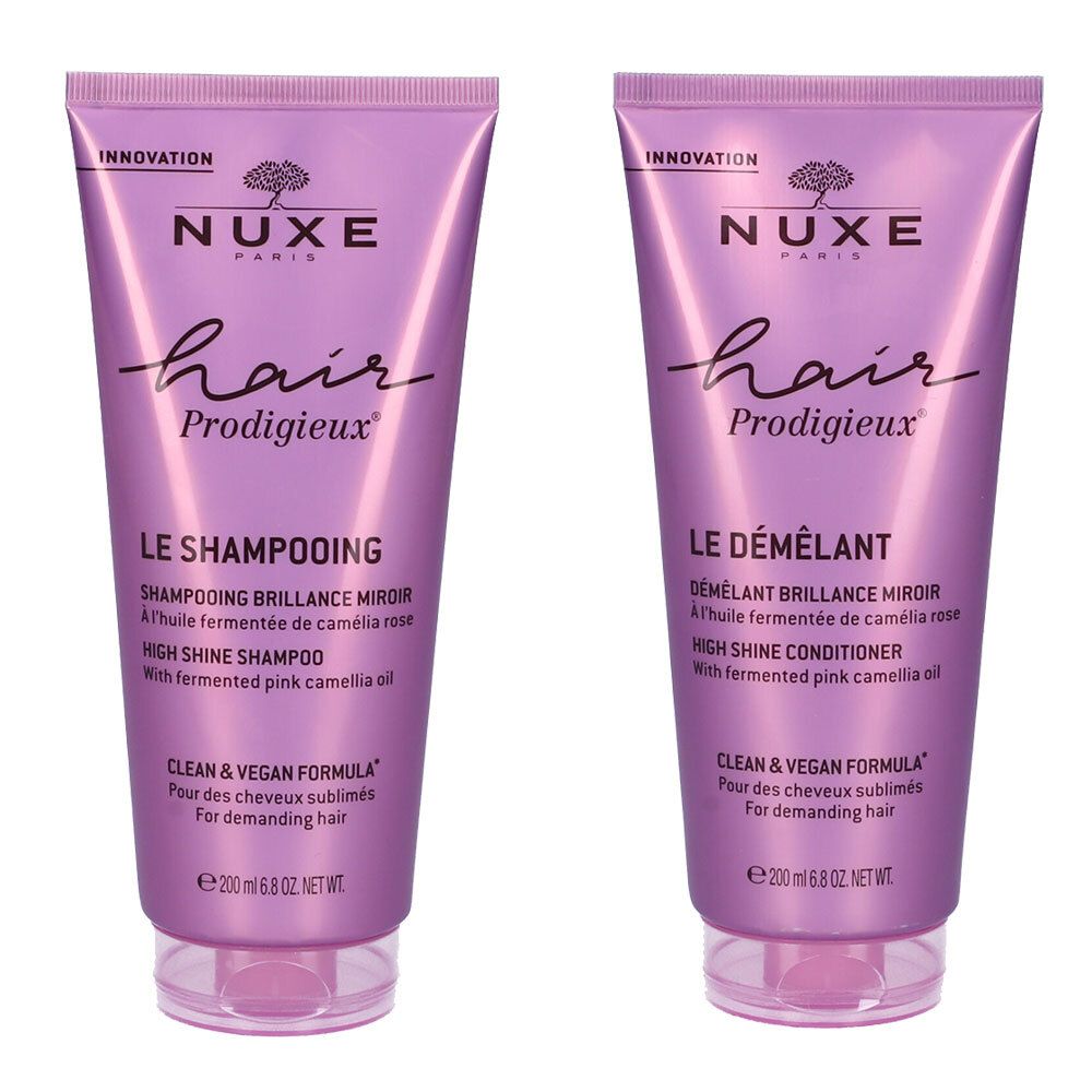 NUXE Hair Prodigieux® High Shine Shampoo + Balsamo Districante Effetto Lucentezza