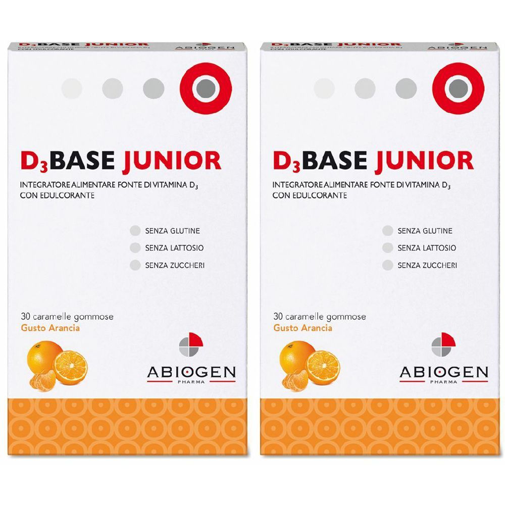 ABIOGEN D3 Base Junior Gusto Arancia Set da 2