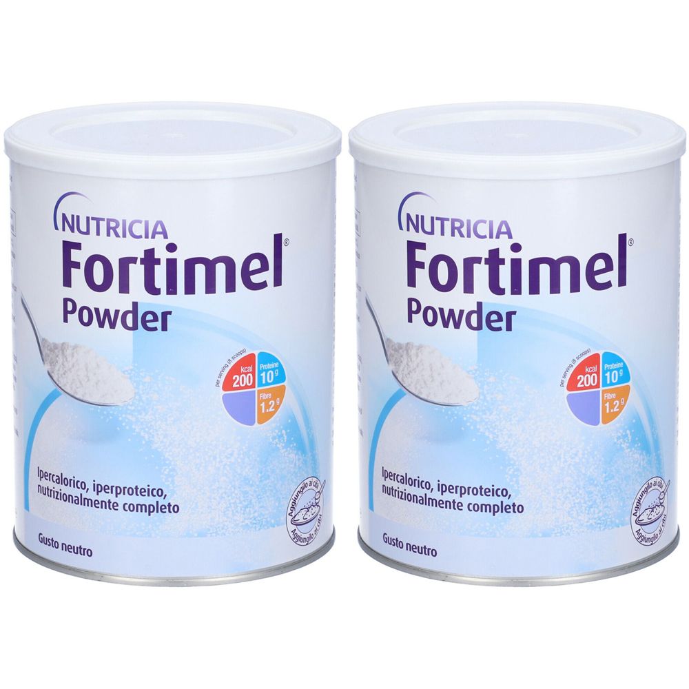 Danone Nutricia Fortimel Powder Gusto Neutro Set da 2