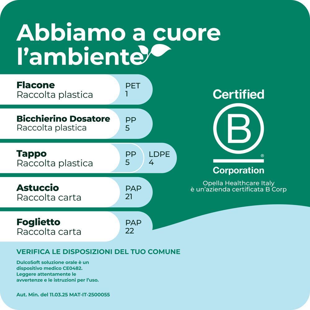 Dulcosoft: Informazioni sul riciclo degli imballaggi.