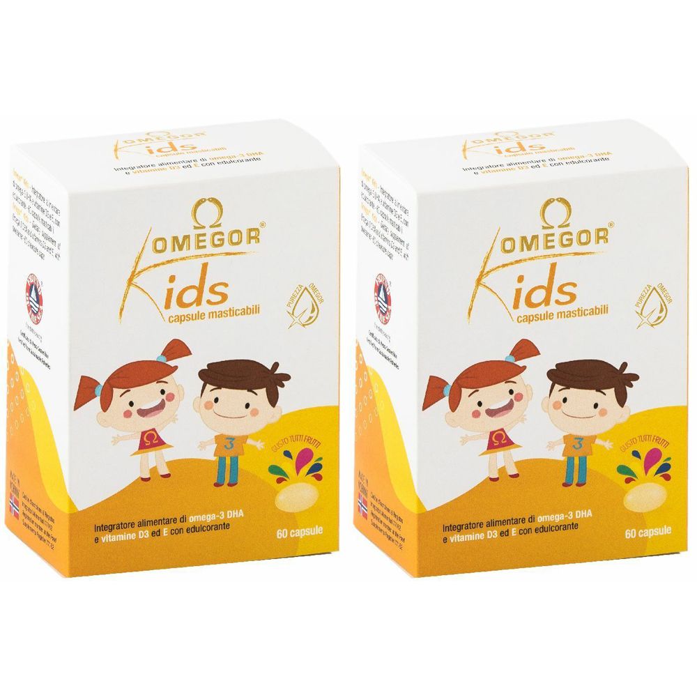 OMEGOR® Kids Capsule Masticabili Set da 2