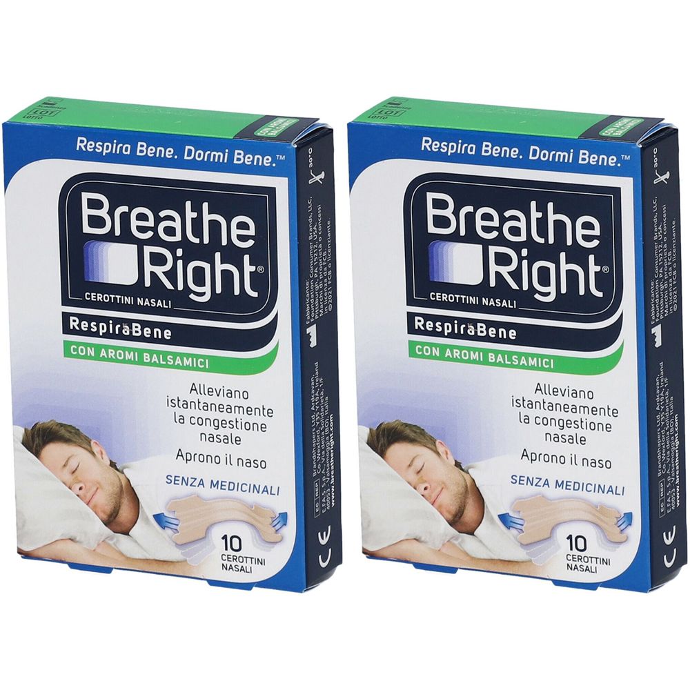 Breathe Right® RespiraBene Con Aromi Balsamici Set da 2