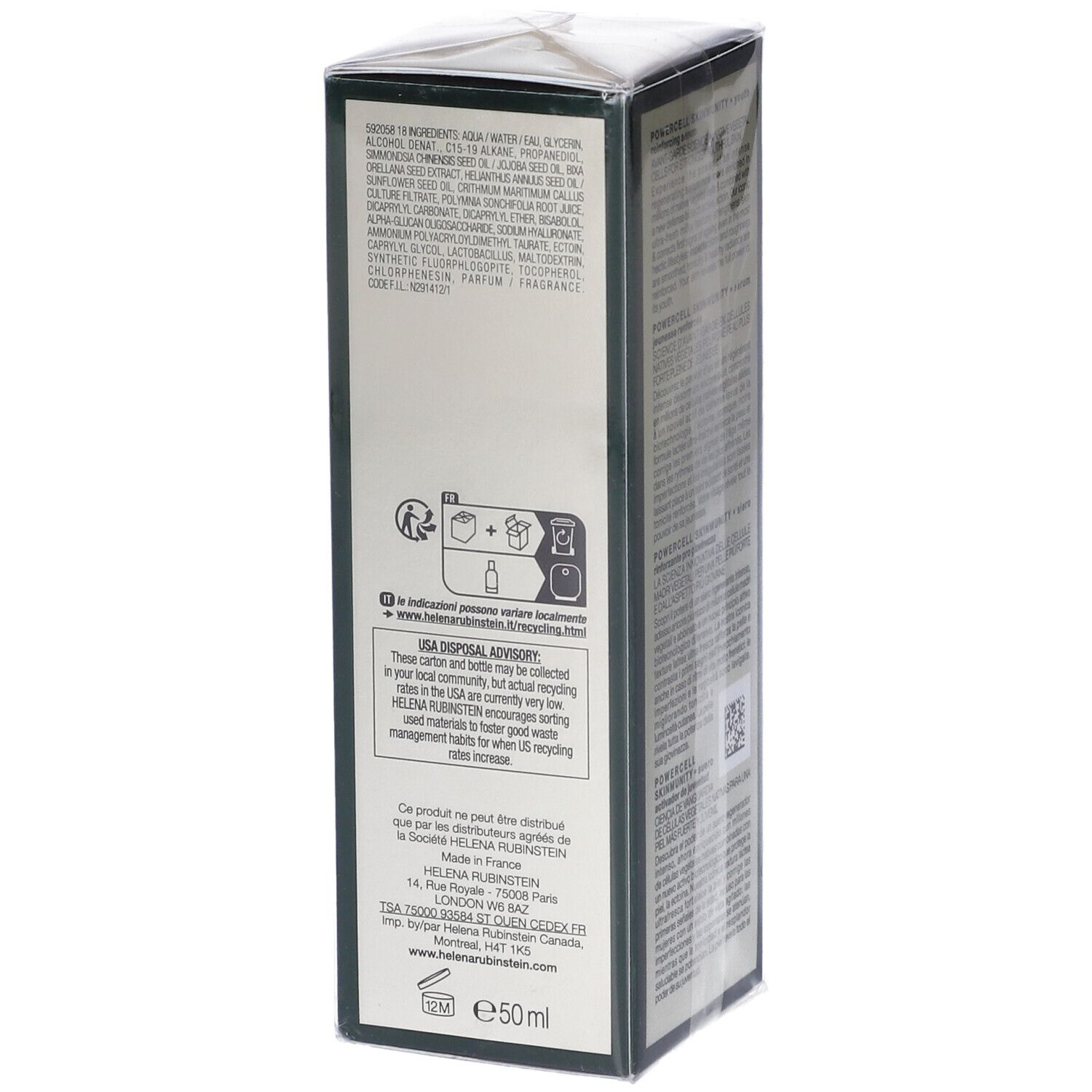 Helena Rubinstein Powercell Skinmunity Serum Siero Rinforzante Antiage 50ml