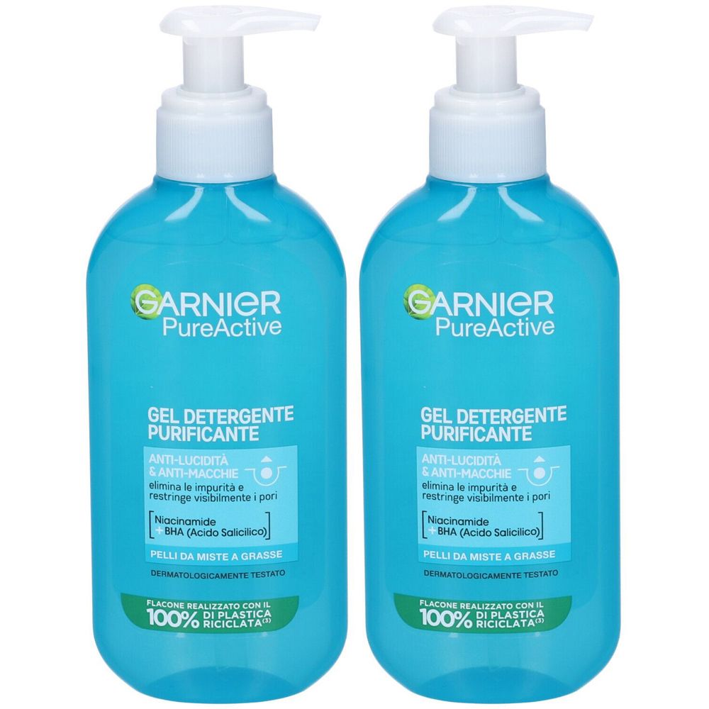 Garnier Gel Detergente Pure Active Gel Detergente Purificante Garnier Gel Detergente Pure Active Gel Detergente Purificante