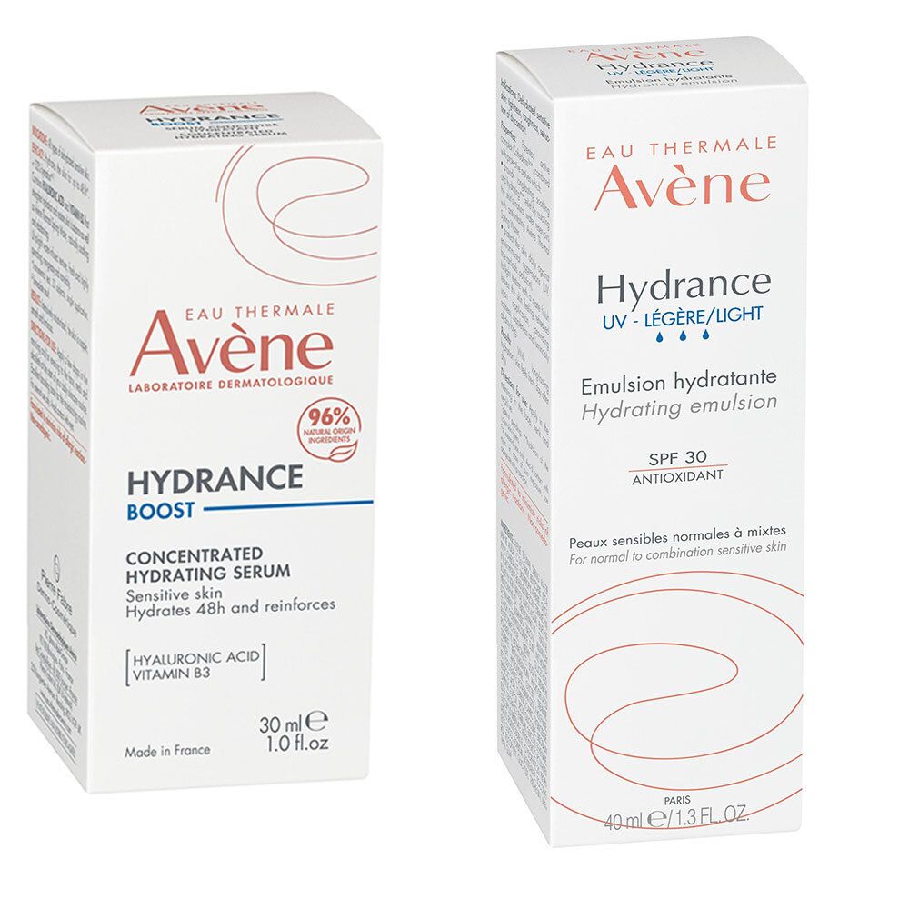 Avène Hydrance Boost Siero Concentrato Idratante + Leggera Emulsione Idratante SPF30