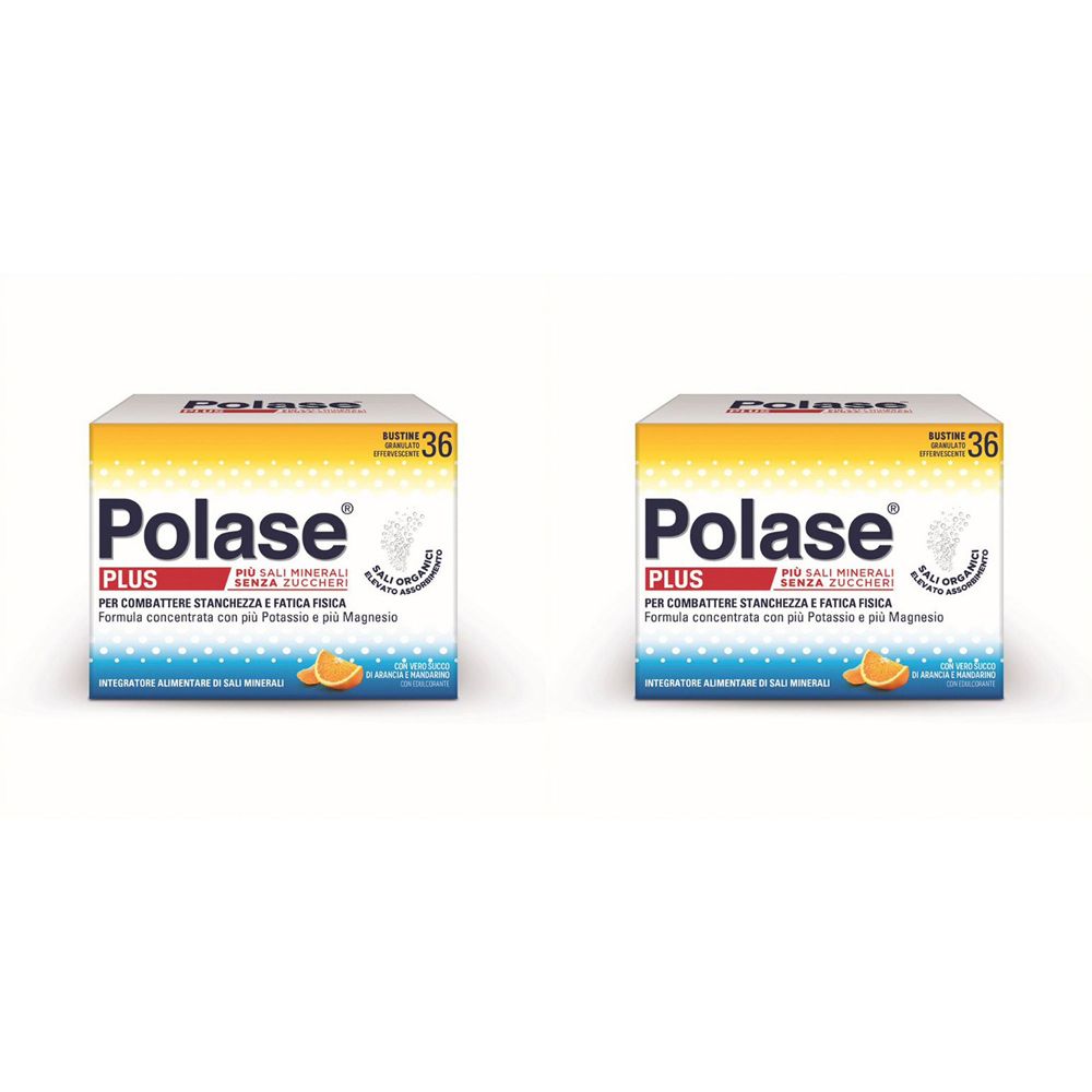 Polase Plus Integratore Sali Minerali Arancia e Mandarino Set da 2
