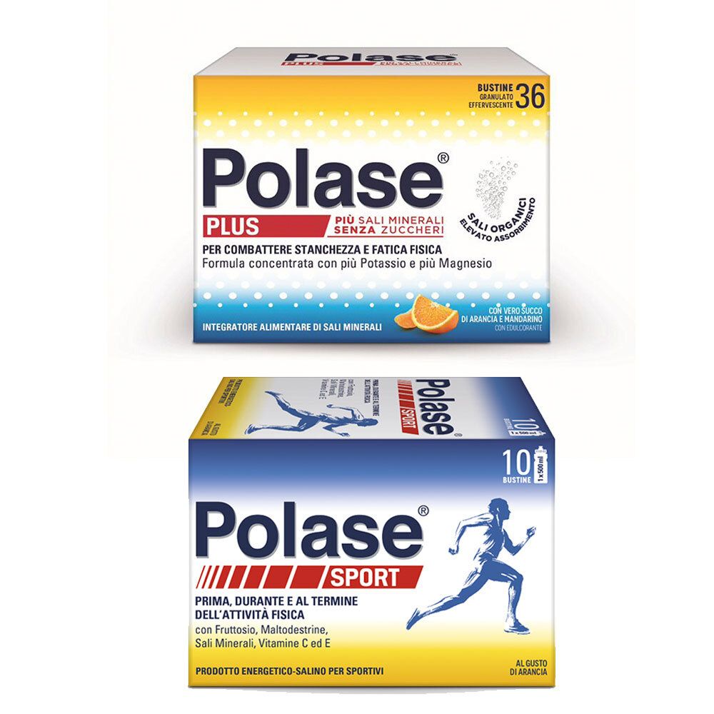 Polase Plus Sali Minerali Arancia Mandarino + Sport Integratore Energetico Salino