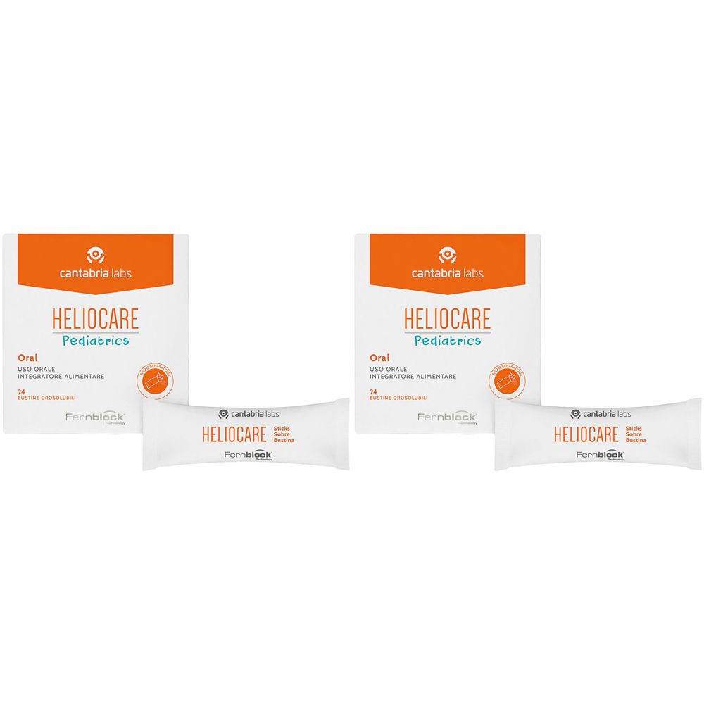 Heliocare Pediatrics Oral 24 Bustine Set da 2