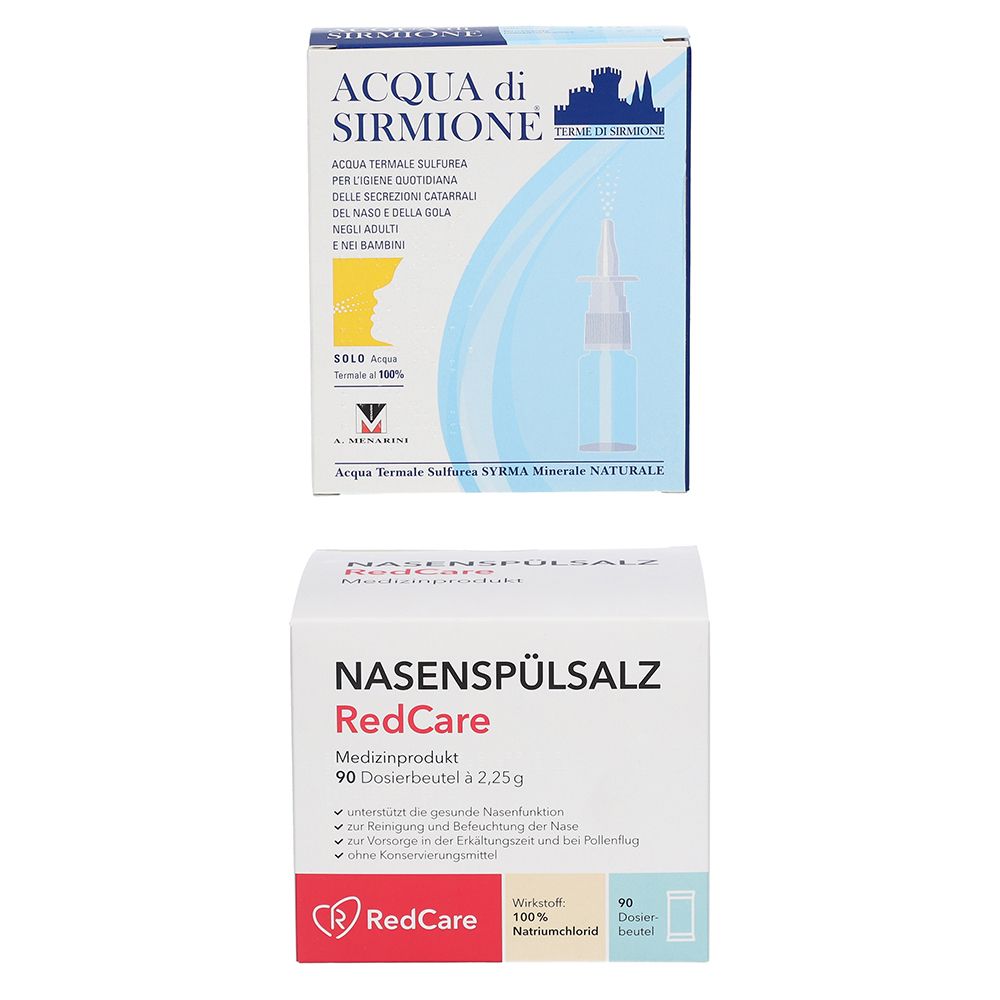 Redcare Soluzione salina nasale + Acqua di Sirmione®