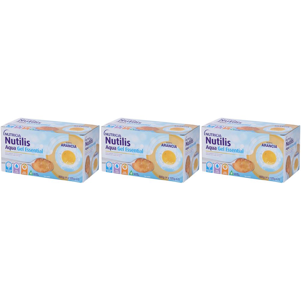 Nutricia Nutilis Aqua Gel Essentual Arancia Set da 3