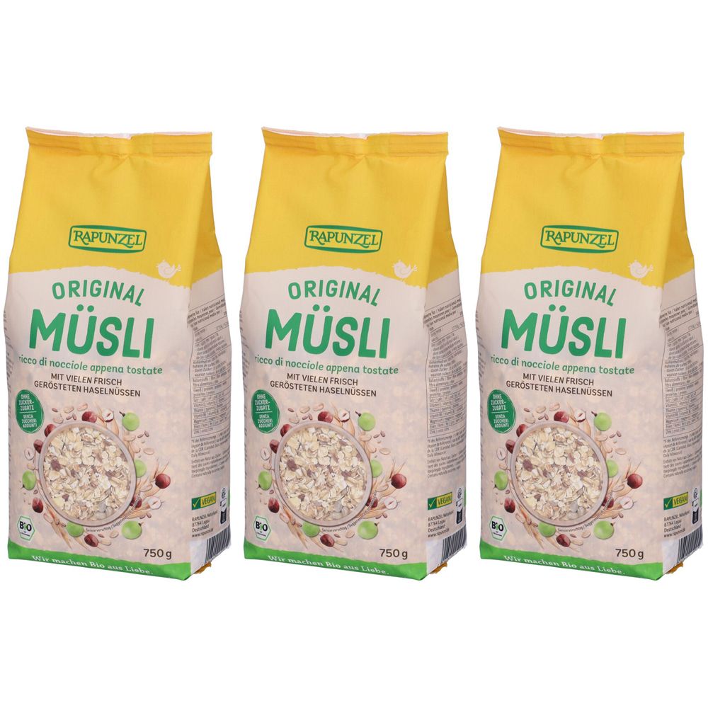 Rapunzel Original Muesli 750G Set da 3